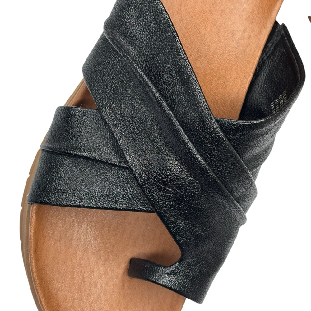 Black Baretraps Geraldine 1.5” Wedge Sandals Size 8.5 Vegan - Picture 5 of 11